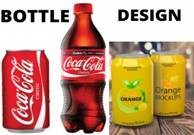 I will do design professional label bottle jar cans with mockup 3d