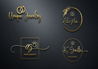 I will design luxury signature,  handwritten,  photography logo