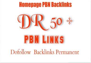 Do 50 Manual HIGH DR 50 Plus Homepage PBN Backlinks