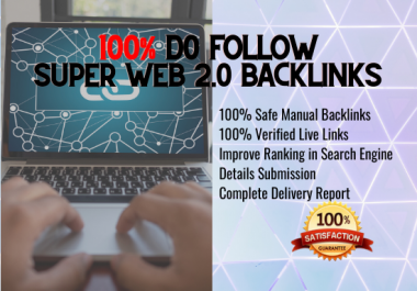 I will build 100 authority web 2.0 backlinks manually