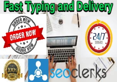Data Entry,  Typing,  Copy and Paste works offered by