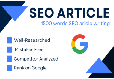 I will do research and 1000 words SEO article writing