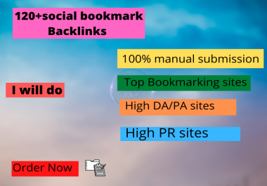 I will do 54 high PR top social bookmarking backlinks for website