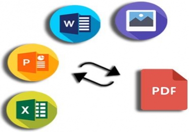 I will convert PDF to ms word,  ms Excel and many more.