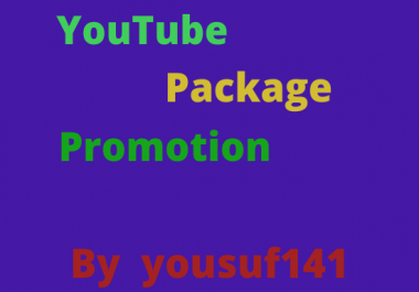 I will do fast best YouTube package promotion