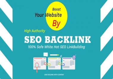 I will do build white hat mix 100 SEO backlinks on good authority DA PA website