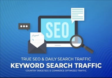 I will deliver google keyword search traffic