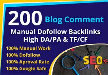 I Will create 200 BLOG COMMENTS HIGH DA PA