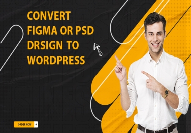 I will convert psd to wordpress,  figma to wordpress,  xd to wordpress