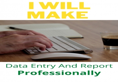Create Data entry And Report Professionally