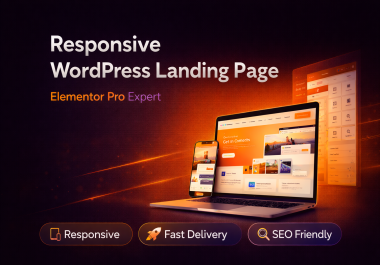 I will create wordpress landing page or blog with Elementor or Elementor pro