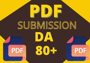 Manual 20 pdf submission High authority permanent backlinks unique link building