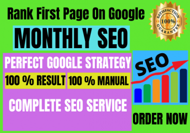 I will offer guaranted google 1st page ranking service with white hat linkbuilding