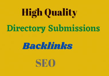 Create 20 Best Quality Directory Submission Backlinks