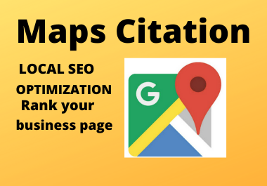 150 Google Maps citation manual permanent backlinks rank your website