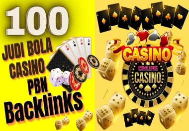 Get Thailand/Indonesia/Korea skyrocket 100 PBN DR/DA 50 to 80 judi bola Casino