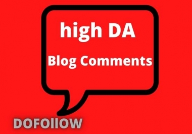 High DA 150 MANUAL Dofollow Blog comments Backlinks