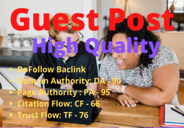 I will Write and Publish 15 Guest Posts on Powerful DA-PA 70 to 95 for