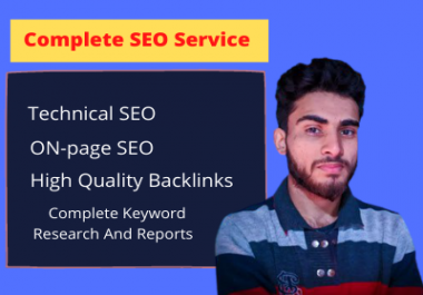 I Will Provide Complete Monthly SEO Service For Top Google Ranking and quality backlinks