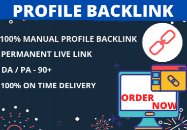 I will create 25 profile backlink for your site traffic boost