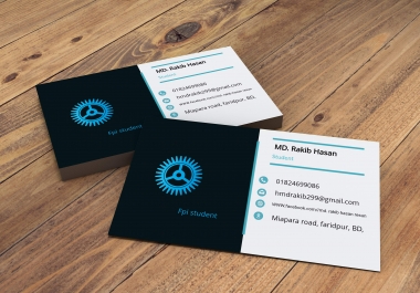 I will create a business card design for you
