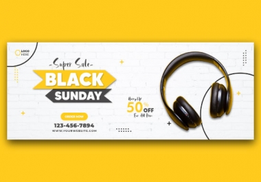 I will professionally design social media banners & facebook cover