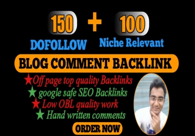Provide high DA Dofollow and niche relevant blog comments backlinks
