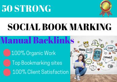 50 social bookmarking on high da backlinks