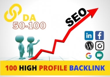 I will create 100 dofollow DA profile backlink