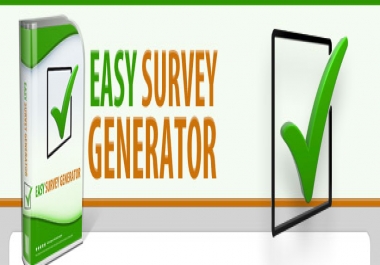 Easy Survey Generator. Its the software your competitors donot want you to know