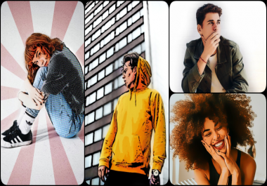 I will convert 2 of your images into cartoon