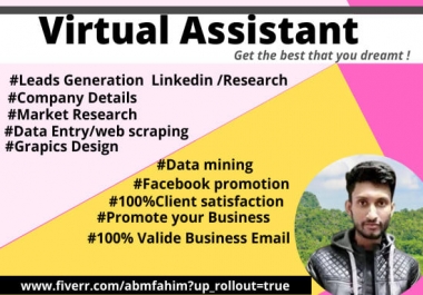 I will be your personal virtual assistant with skillfully