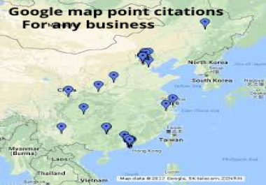 I will create 1500 google map point citations listing with your local business
