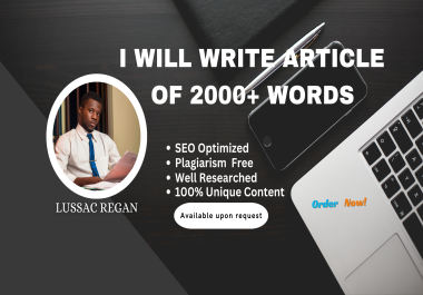 I will write a detailed and engaging article/blog for you