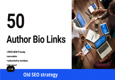 50 Author Bio Links from trusted websites