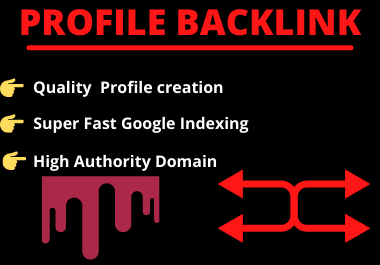 20 profile backlink High authority manual permanent dofollow link building