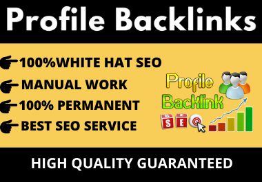 25 Profile Backlinks High Authority Website Permanent external link establishment