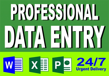 Data Entry,  web research,  copy paste,  pdf convert