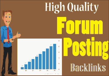 Build High Quality forum post backlinks