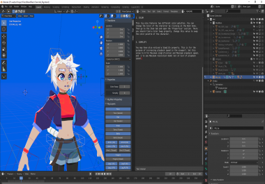 Anime like blender character furry,  and much more