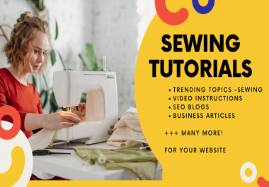 I will do sewing instructional videos for your Website