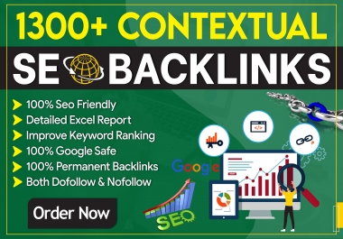 build 1300 manual contextual dofollow backlinks service