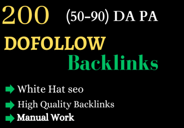 I will Create 100 High Authority Dofollow Backlinks Manually