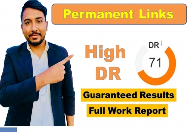 I will create high quality 100 DR homepage permanent backlinks