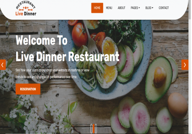 Restaurant Web Design with Adobe XD,  HTML5,  CSS3,  JavaScript