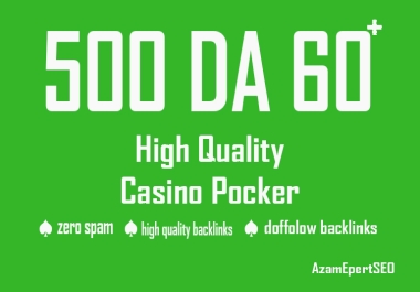 Powerful 500 PBN DA 60+ CASINO,  POKER,  JUDI,  GAMBLING,  UFABET,  Betting,  DoFollow Homepage Back