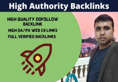 I will make high authority quality SEO Dofollow Backlinks for top rank on Google