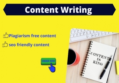 I will do 1200 words SEO friendly content writing. Blog writing and article writing