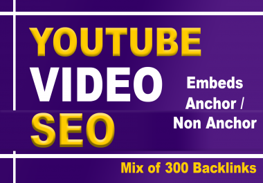 Off page SEO backlinks for YOUTUBE video ranking