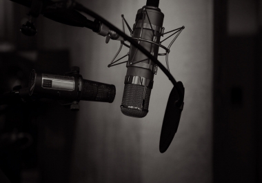 I will record a 100 word VOICEOVER for your project